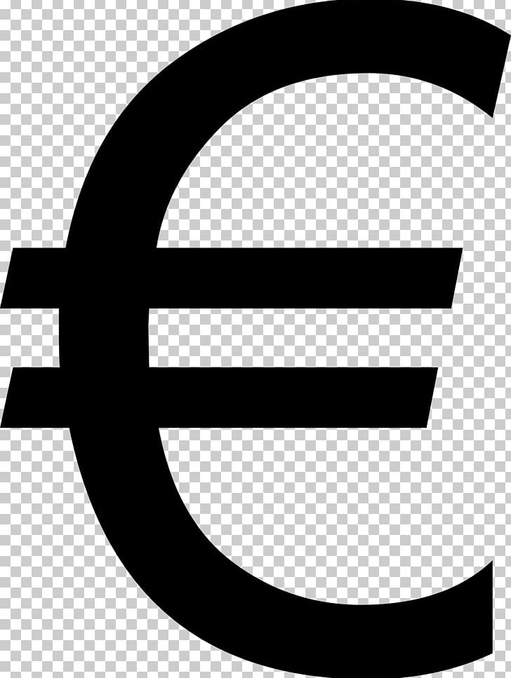 Euro Sign Currency Symbol Dollar Sign PNG, Clipart, Area, Black, Black And White, Brand, Cent Free PNG Download