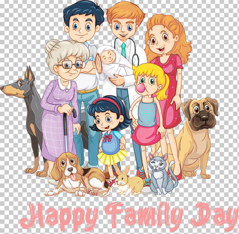 Cartoon Dog Puppy Love Fawn PNG, Clipart, Cartoon, Dog, Family Day, Fawn, Paint Free PNG Download