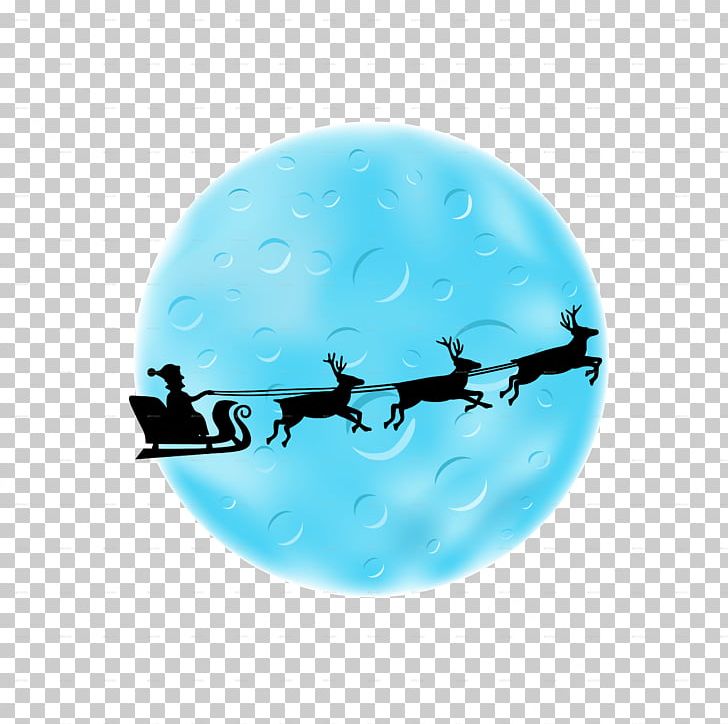 Santa Claus NORAD Tracks Santa Reindeer Flight Flying Santa PNG, Clipart, Aqua, Blue, Blue Moon, Christmas, Computer Wallpaper Free PNG Download