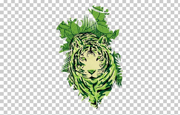 T-shirt Tiger II Hoodie PNG, Clipart, Art, Black Tiger, Design By Humans, Fictional Character, Flora Free PNG Download