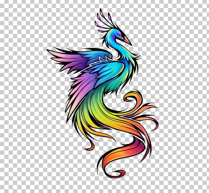 Bird Phoenix Mythology Tattoo PNG, Clipart, Art, Artwork, Beak, Bird, Chicken Free PNG Download