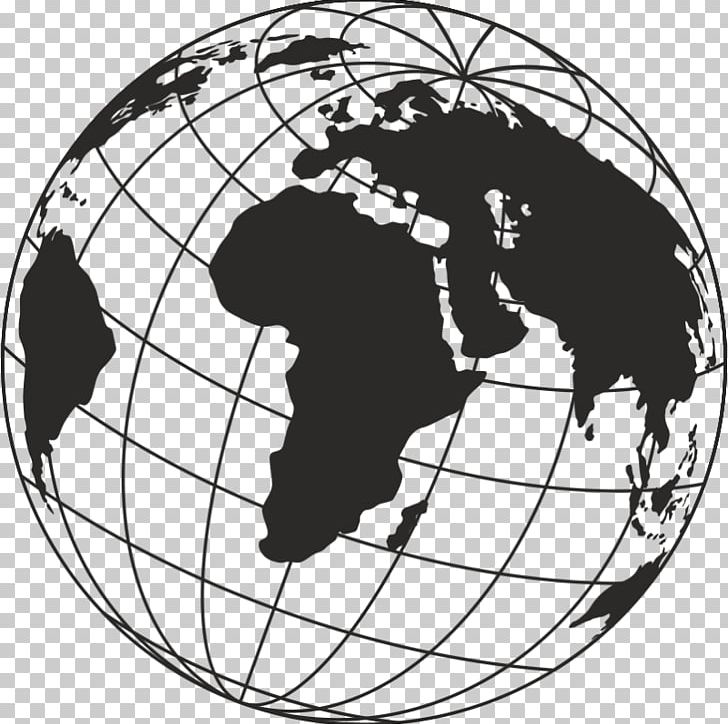 Globe World Map PNG, Clipart, Black And White, Business, Circle, Drawing, Globe Free PNG Download