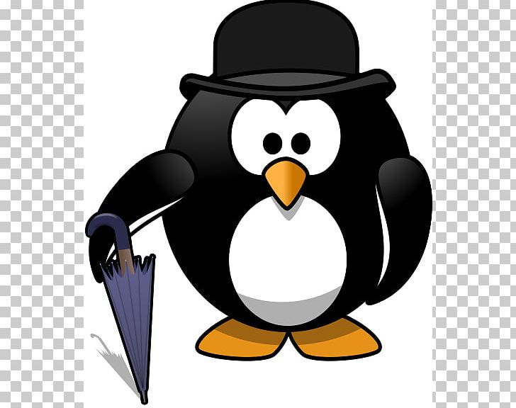 Penguin Top Hat PNG, Clipart, Artwork, Beak, Bird, Bowler Hat, Cartoon Free PNG Download
