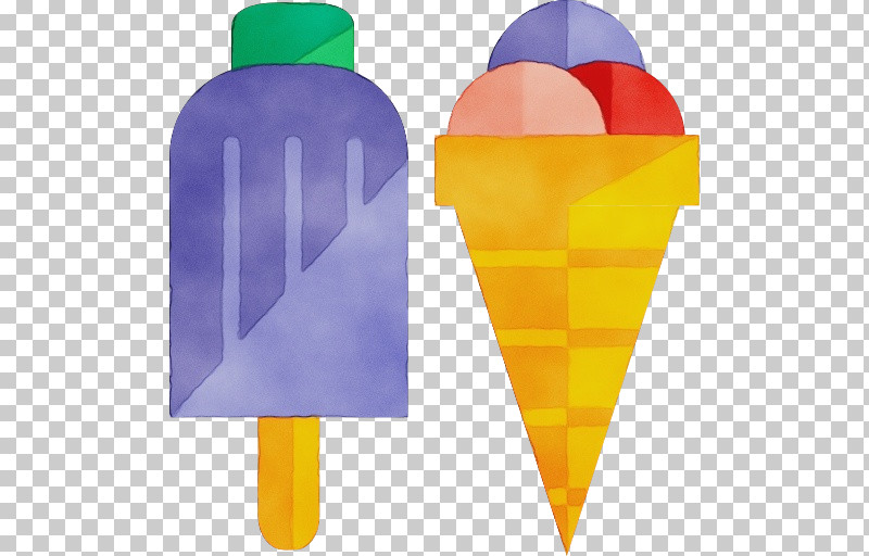 Yellow Cone PNG, Clipart, Cone, Paint, Watercolor, Wet Ink, Yellow Free PNG Download