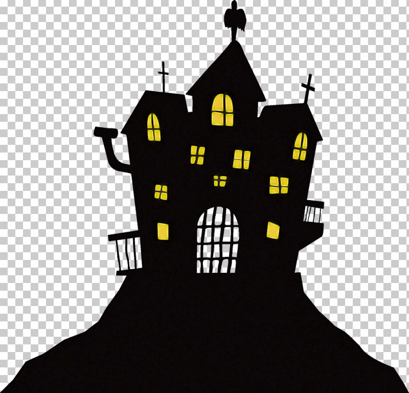 Haunted House Halloween Haunted Halloween PNG, Clipart, Architecture, Building, Castle, Clock Tower, Halloween Free PNG Download