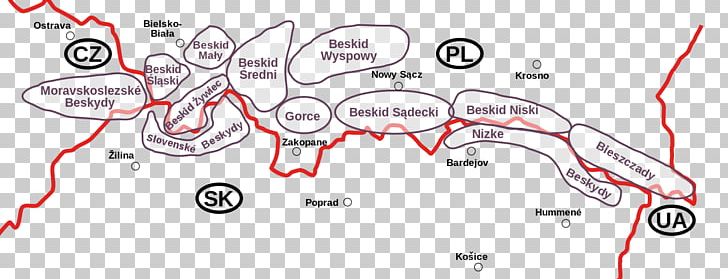 Low Beskids Slovakia Mountain Range Slovak Language PNG, Clipart, Angle, Area, Automotive Design, Carpathian Mountains, Circle Free PNG Download