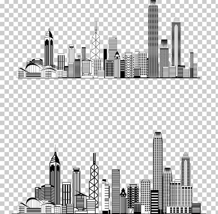 Hong Kong Skyline City Architecture PNG, Clipart, Black, Building, Building Blocks, City Buildings, Elevation Free PNG Download