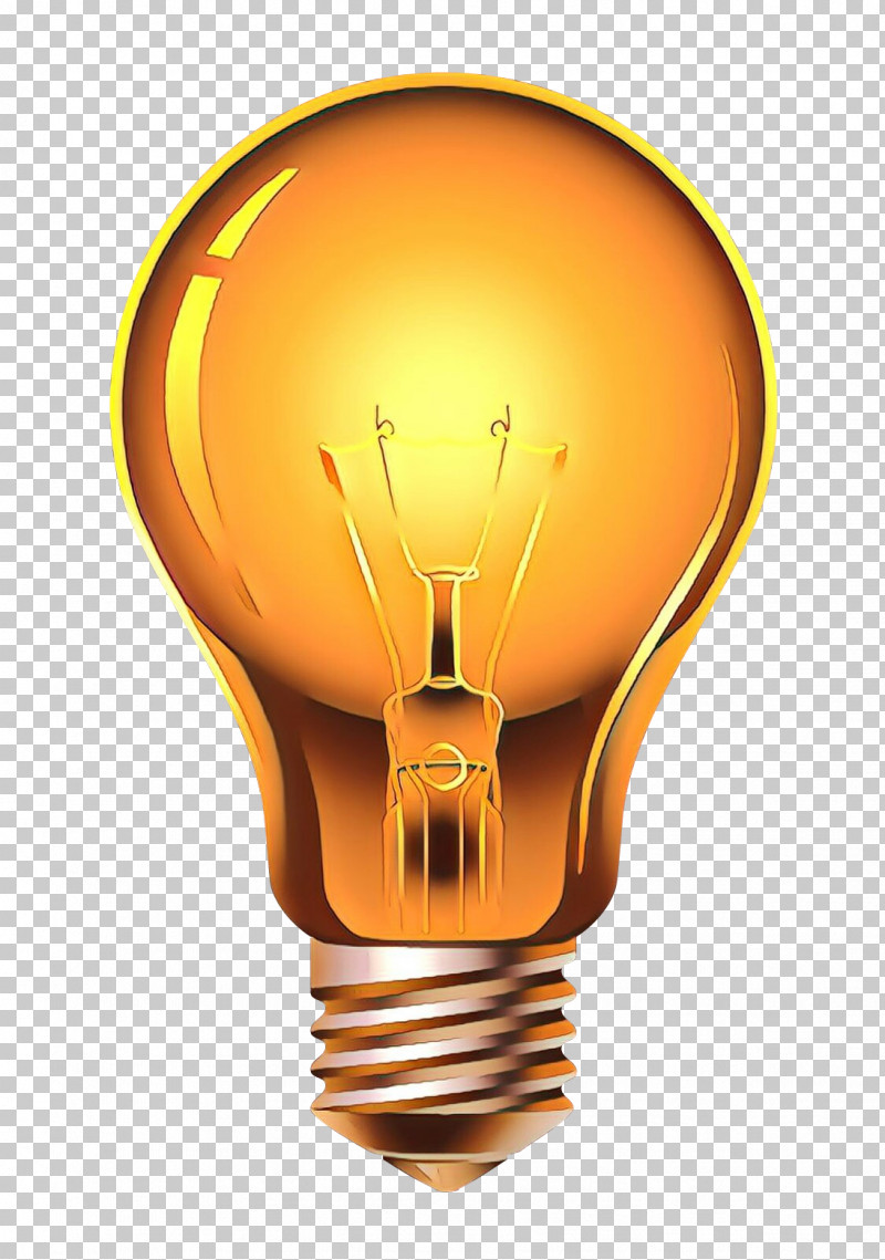 Incandescent Light Bulb Incandescence Yellow Design PNG, Clipart, Amber, Cartoon, Compact Fluorescent Lamp, Electrical Supply, Electricity Free PNG Download