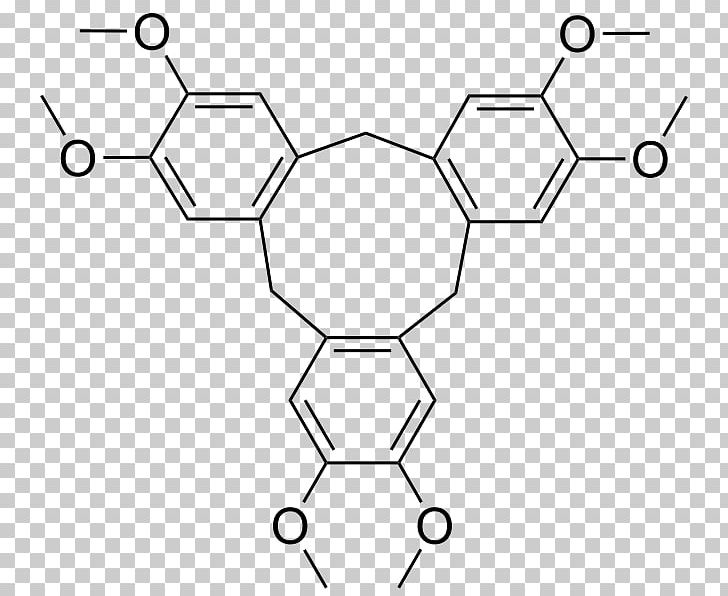 Cyclotriveratrylene Chemistry Acid Buchwald–Hartwig Amination Organic Compound PNG, Clipart, Acid, Angle, Area, Black, Black And White Free PNG Download
