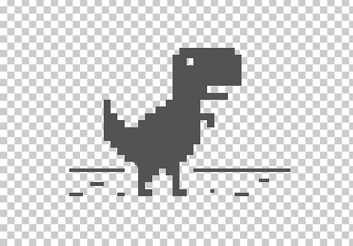 Dino T-Rex Runner Tyrannosaurus Dino Chrome PNG, Clipart, Android, Angle, Area, Black, Black And White Free PNG Download