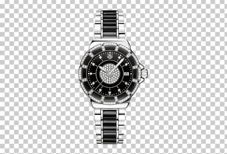TAG Heuer Watch Diamond Quartz Clock Luneta PNG, Clipart, Black, Black And White, Bling Bling, Christmas Tag, Chronograph Free PNG Download