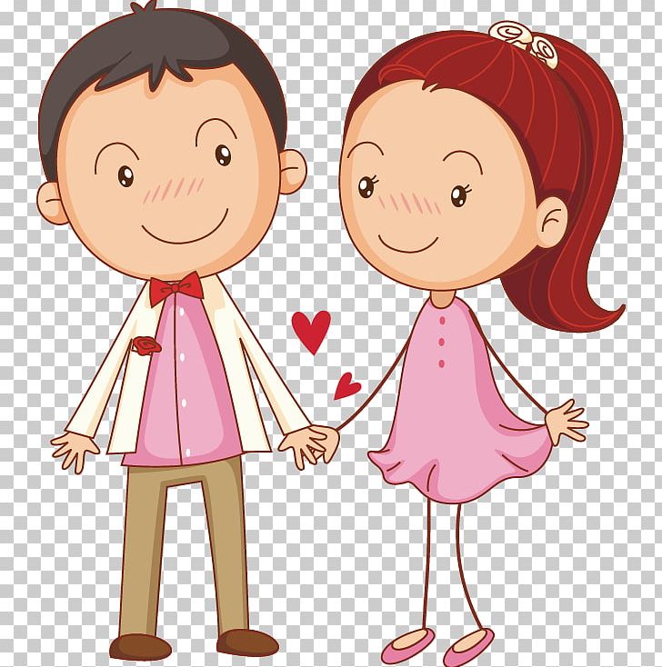 Drawing Couple Illustration Png Clipart Art Boy Cartoon Character Cheek Free Png Download