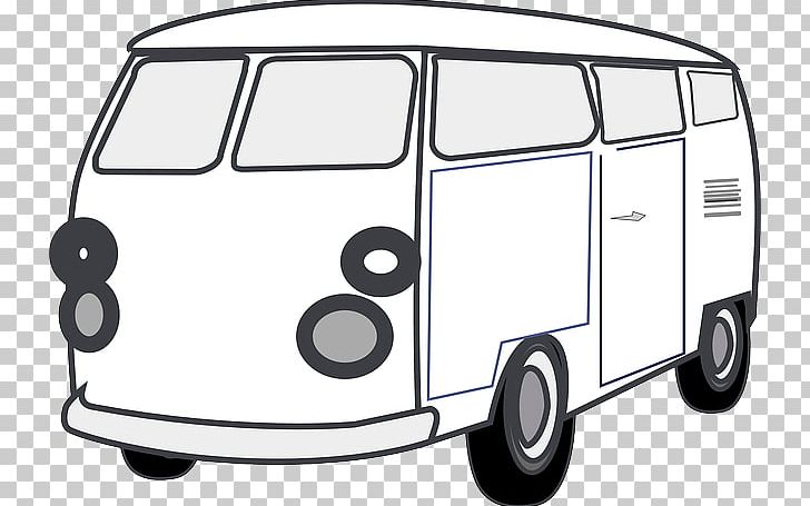Van Car Volkswagen Type 2 PNG, Clipart, Art Car, Automotive Design, Automotive Exterior, Black And White, Brand Free PNG Download