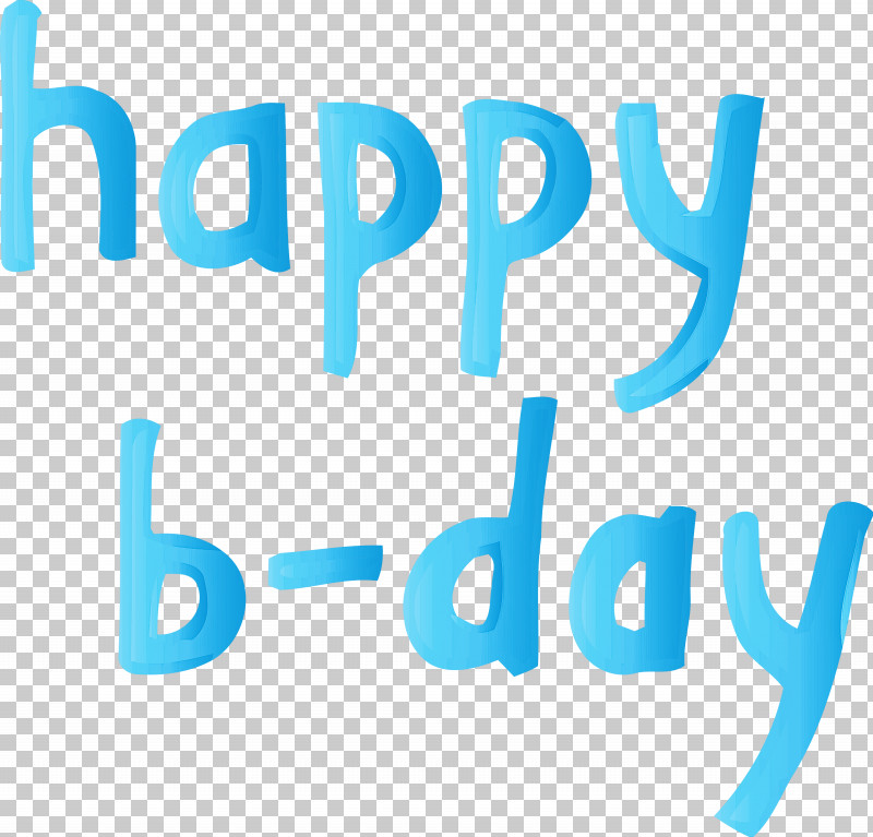 Happy B-Day Calligraphy Calligraphy PNG, Clipart, Aqua, Azure, Calligraphy, Electric Blue, Happy B Day Calligraphy Free PNG Download