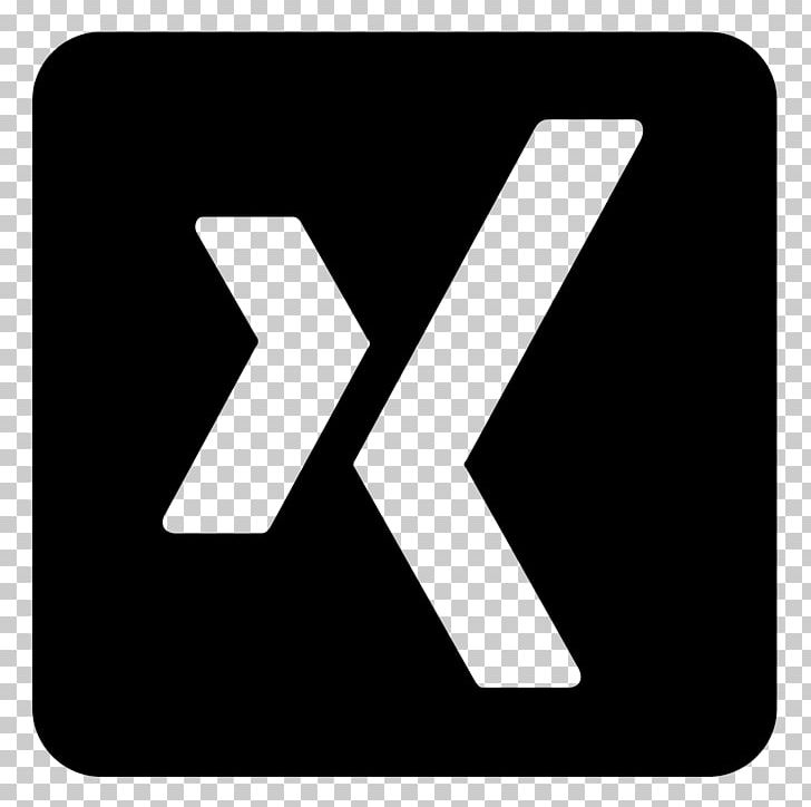 Computer Icons XING PNG, Clipart, Angle, Area, Black, Black And White, Brand Free PNG Download