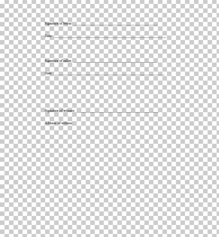 Document Bill Of Sale Sales Contract Buyer PNG, Clipart, Abandoned Vehicle, Angle, Area, Bill Of Sale, Brand Free PNG Download