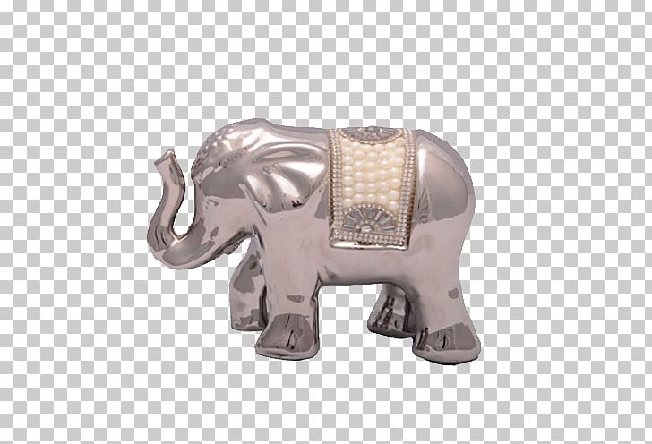 Indian Elephant African Elephant Silver Animal Figurine PNG, Clipart, African Elephant, Animal, Animal Figure, Animal Figurine, Asian Elephant Free PNG Download
