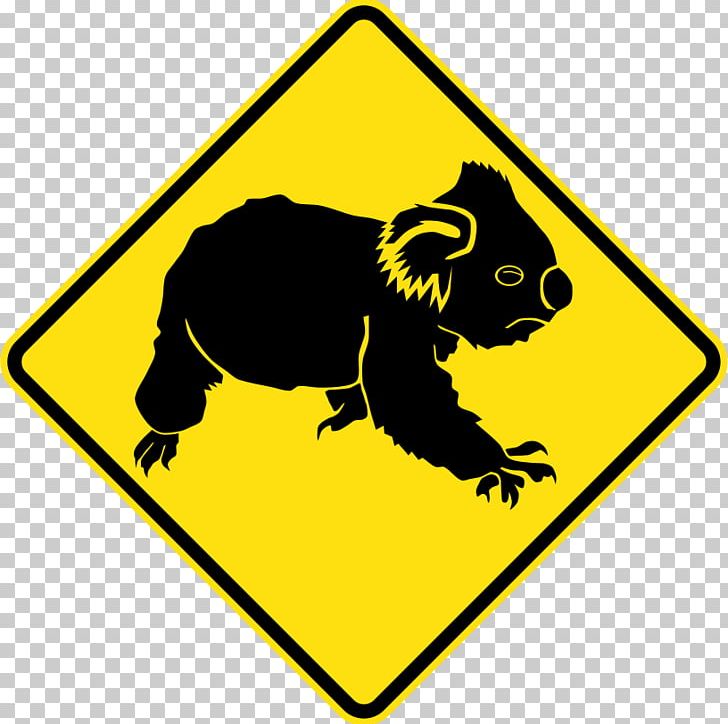 Koala Queensland Road Signs In Australia Warning Sign Traffic Sign PNG, Clipart, Animals, Area, Artwork, Australia, Carnivoran Free PNG Download