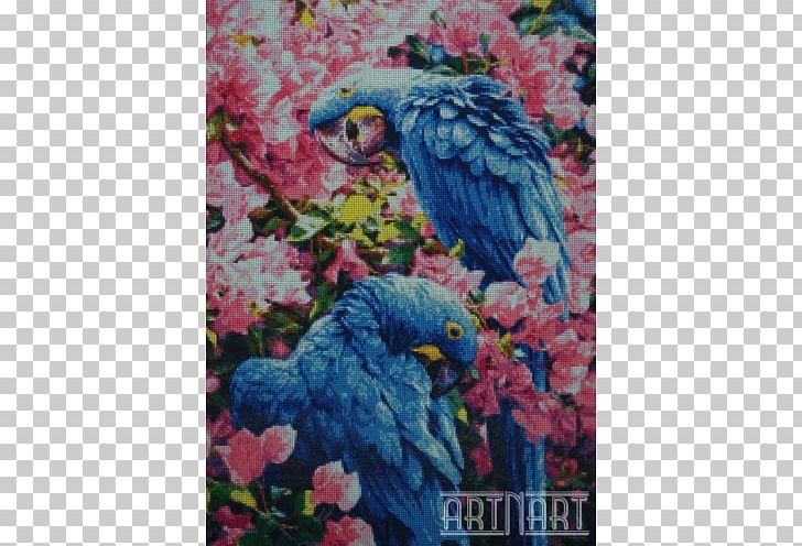 Parrot Cross-stitch Embroidery Painting Craft PNG, Clipart, Art, Beak, Bird, Craft, Crossstitch Free PNG Download