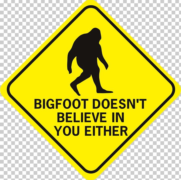 Warning Sign Traffic Sign PNG, Clipart, Area, Believe, Bigfoot, Brand, Diamond Free PNG Download