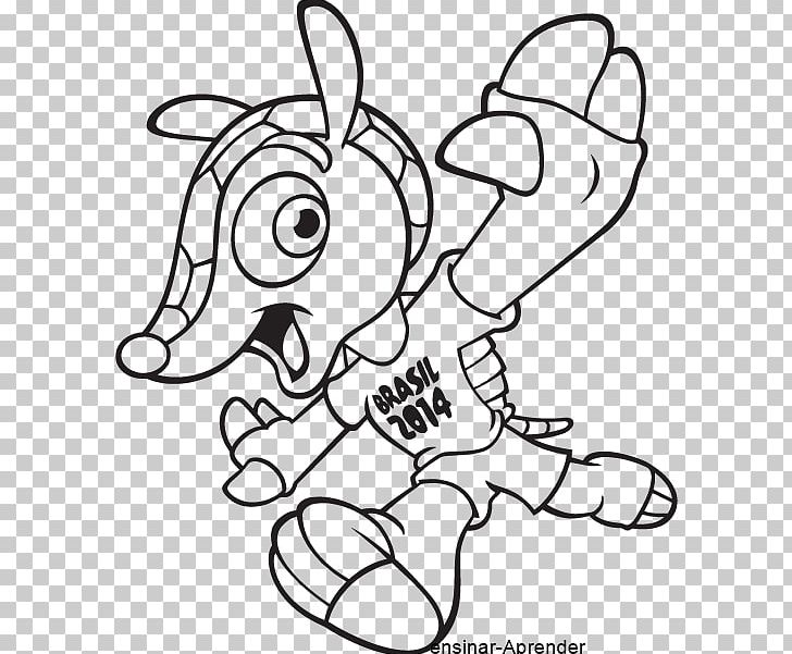 2014 FIFA World Cup Fuleco Coloring Book Drawing Brazil PNG, Clipart, Area, Armadillo, Art, Black, Carnivoran Free PNG Download