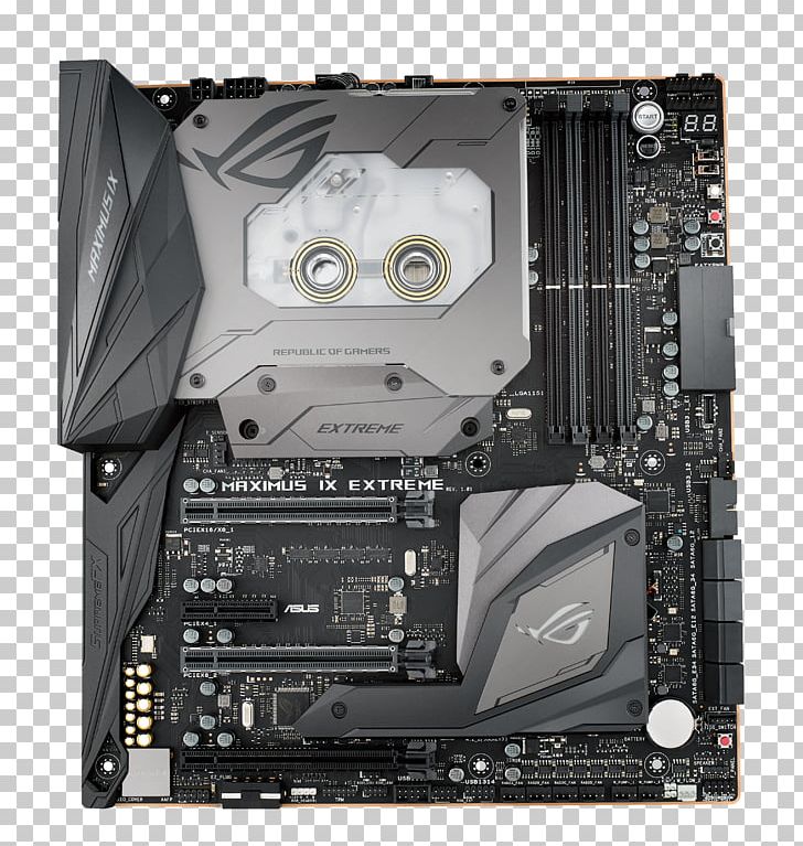 Asus ROG Maximus IX Extreme LGA 1151 Motherboard Republic Of Gamers DDR4 SDRAM PNG, Clipart, Asus, Asus Maximus, Asus Maximus Ix Hero, Computer Hardware, Data Storage Device Free PNG Download