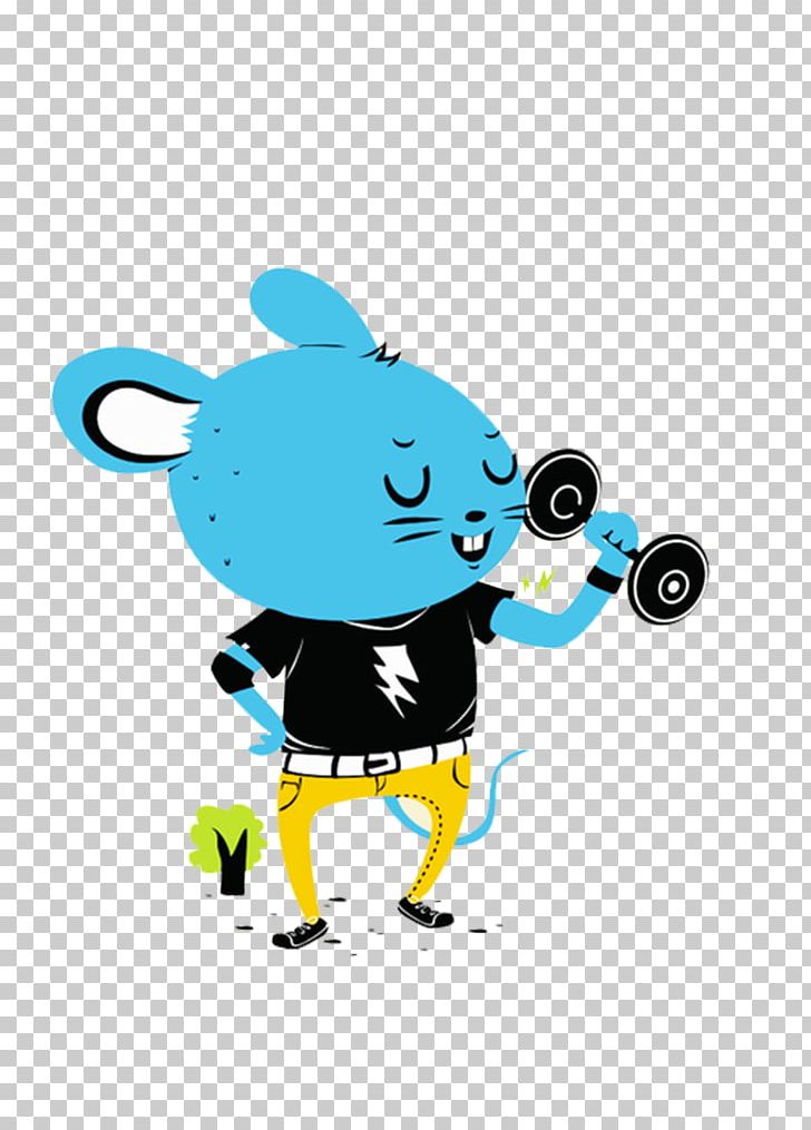 Cartoon Fitness Centre Illustration PNG, Clipart, Animals, Anime Character, Blue, Cartoon Animals, Cartoon Character Free PNG Download