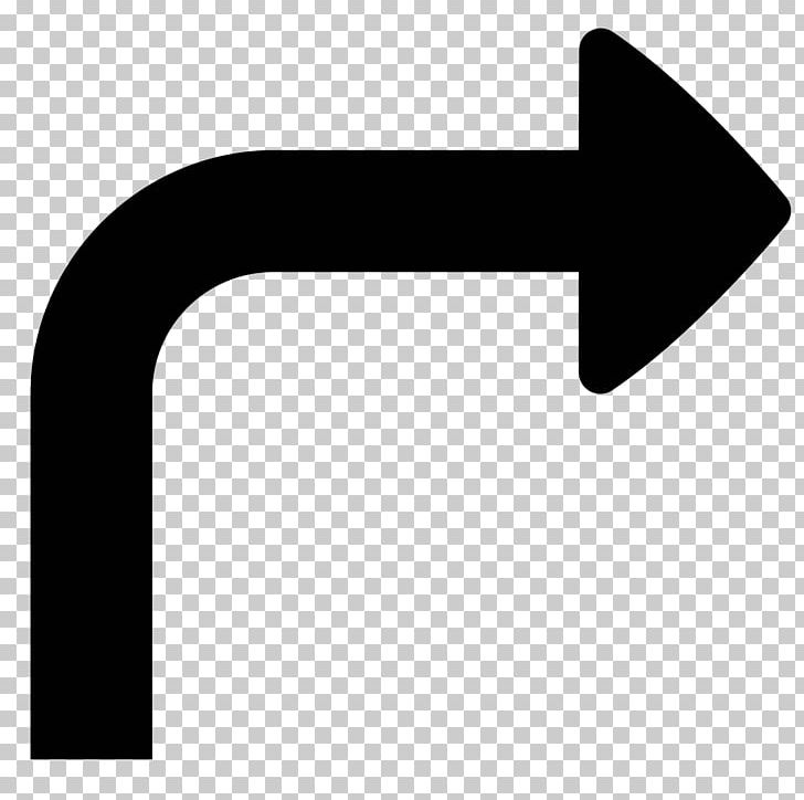 Computer Icons Arrow Turn Right Free PNG, Clipart, Angle, Angolo Piatto, Arrow, Black, Black And White Free PNG Download