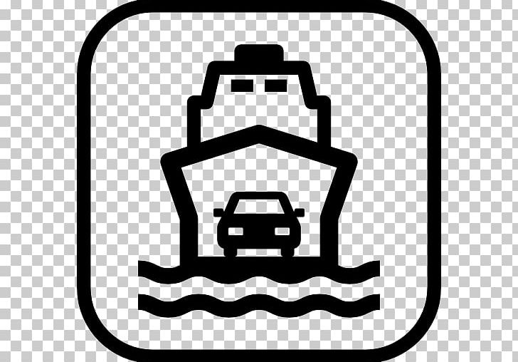 Ferry Computer Icons Transport PNG, Clipart, Area, Black, Black And White, Boat, Brand Free PNG Download