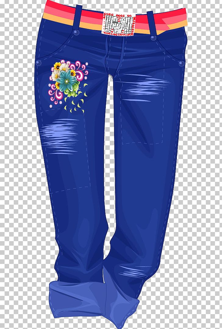 Jeans Trousers PNG, Clipart, Adobe Illustrator, Blue, Clothing, Cobalt Blue, Designer Free PNG Download