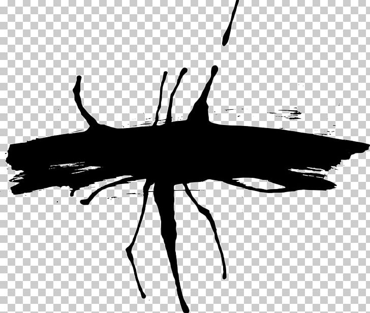 Insect Paper Black And White Monochrome Photography PNG, Clipart, Animals, Artwork, Black, Brush, Brush Strokes Free PNG Download