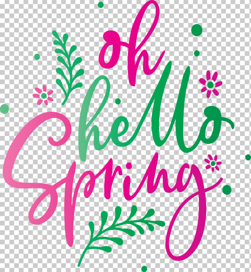 Hello Spring Spring PNG, Clipart, Calligraphy, Green, Hello Spring, Leaf, Line Free PNG Download