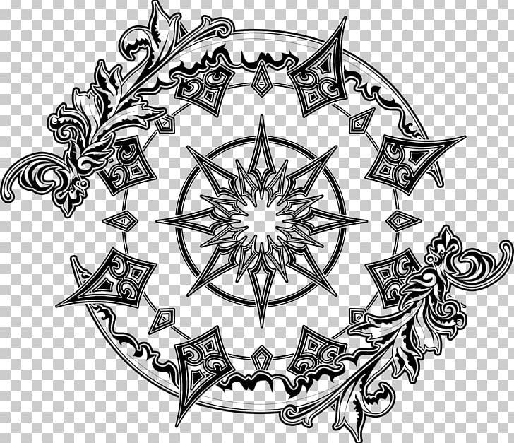 Line Art Motif Drawing PNG, Clipart, Art, Artwork, Black And White, Bookplate, Circle Free PNG Download