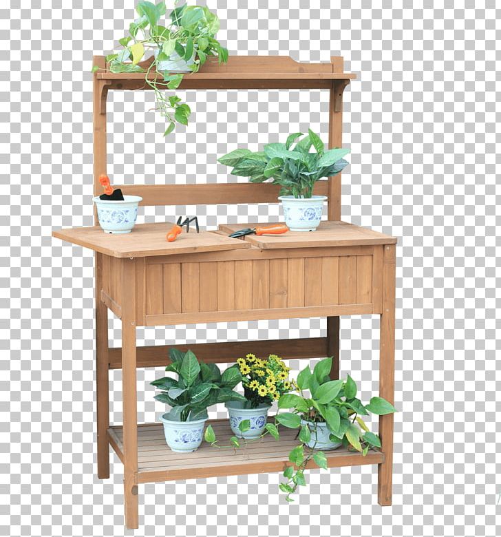 Table Shelf Potting Bench Garden PNG, Clipart, Angle, Bench, Desk, Flower Box, Flowerpot Free PNG Download
