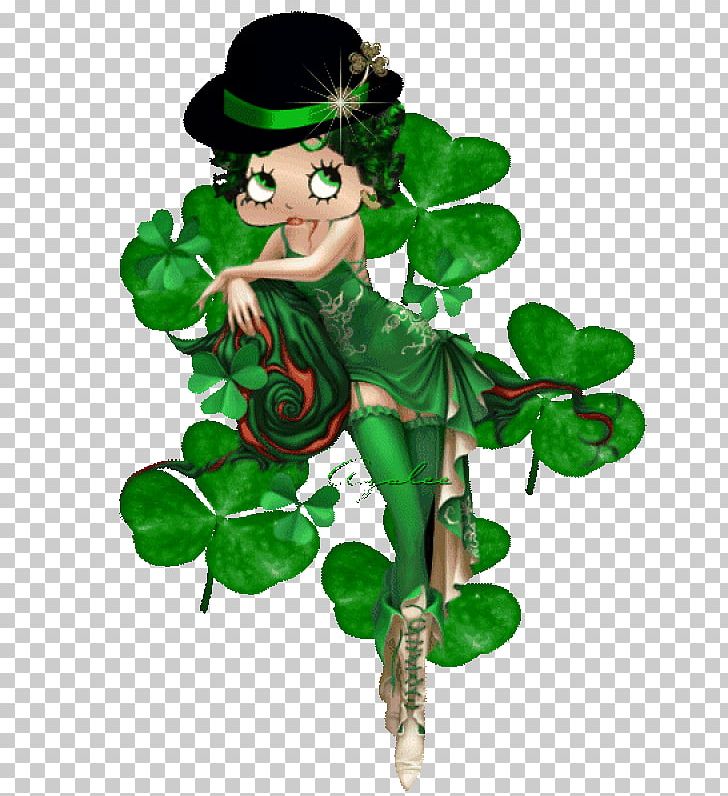 Betty Boop Saint Patrick's Day Ireland Shamrock Drawing PNG, Clipart,  Free PNG Download
