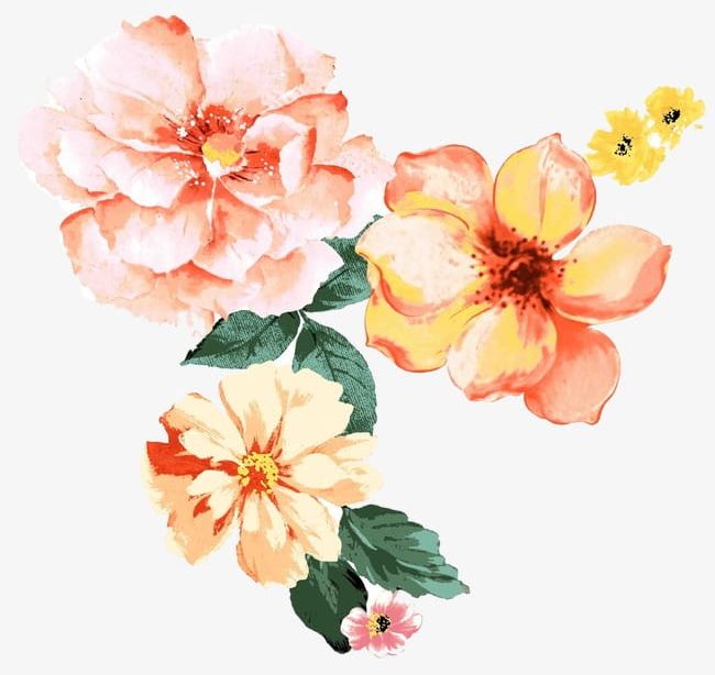 Beautiful Watercolor Flower Pattern PNG, Clipart, Border, Box, Cartoon, Corner, Corner Box Free PNG Download