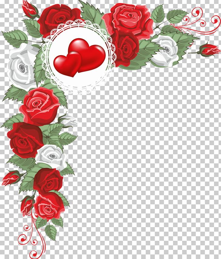 Hearts And Flowers Border PNG, Clipart, Cut Flowers, Drawing, Flora, Floral Design, Floristry Free PNG Download