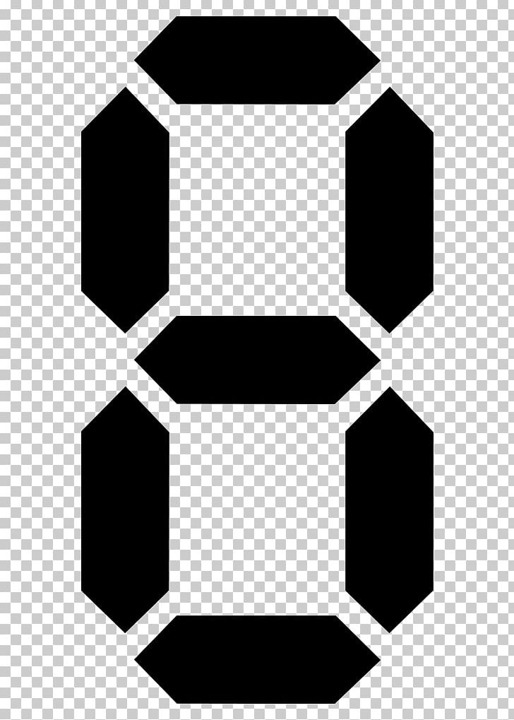 Seven-segment Display Display Device Count Zero EP (PART I) Digital Data PNG, Clipart, Angle, Area, Black, Black And White, Chart Free PNG Download