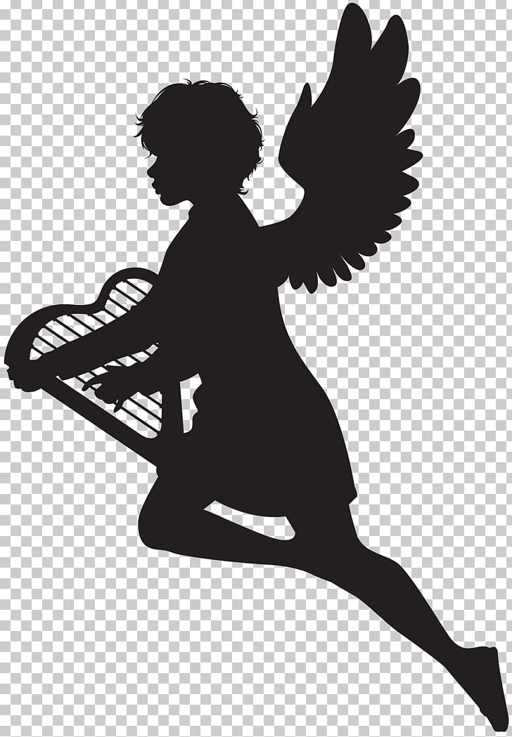 Silhouette PNG, Clipart, Angel, Art, Art Angel, Black And White, Clip Art Free PNG Download