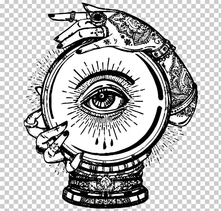 Crystal Ball Drawing Fortune-telling PNG, Clipart, Art, Artwork, Ball, Black And White, Circle Free PNG Download