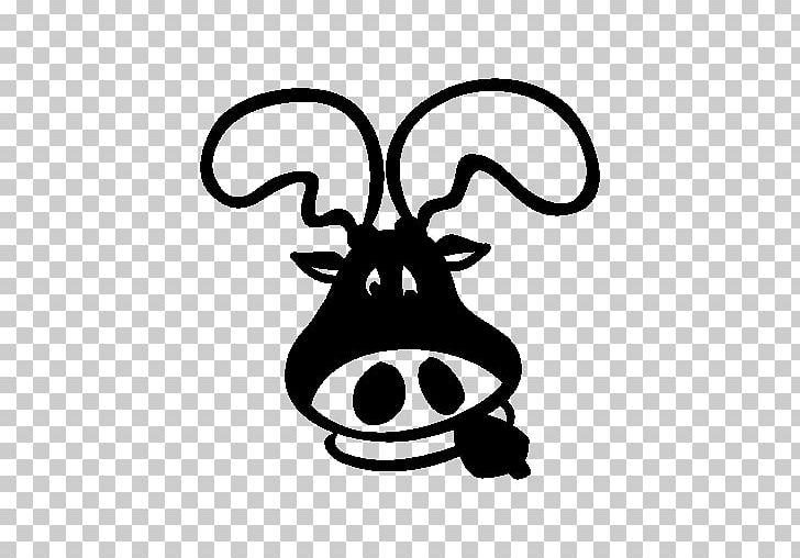 Reindeer Moose Santa Claus Christmas PNG, Clipart, Black And White, Cartoon, Christmas, Computer Icons, Deer Free PNG Download