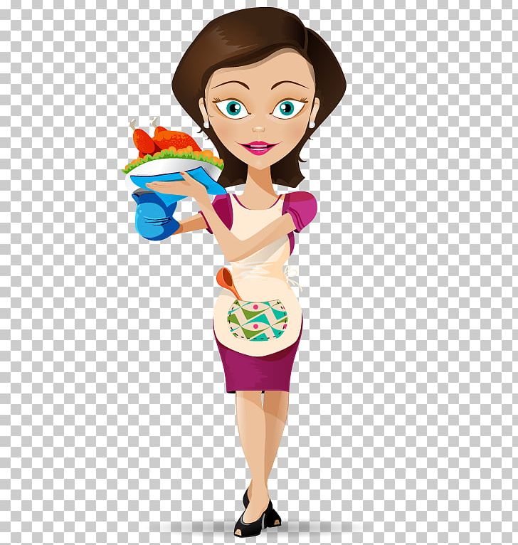 Housewife Woman Illustration PNG, Clipart, Arm, Art, Beauty, Brown Hair, Cartoon Free PNG Download