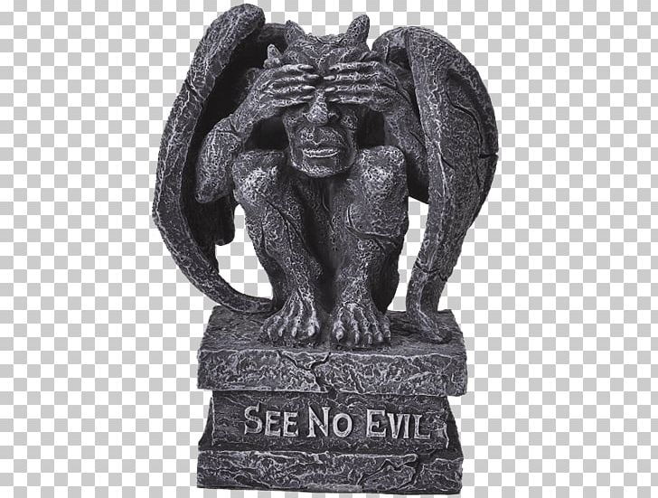 Statue Gargoyle Figurine Three Wise Monkeys PNG, Clipart, Art, Cartoon, Carving, Com, Dark Knight Armoury Free PNG Download