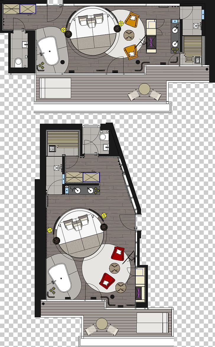 Suite Hotel Room Hot Tub Health PNG, Clipart, Angle, Bed, Chalet, Fireplace, Floor Plan Free PNG Download