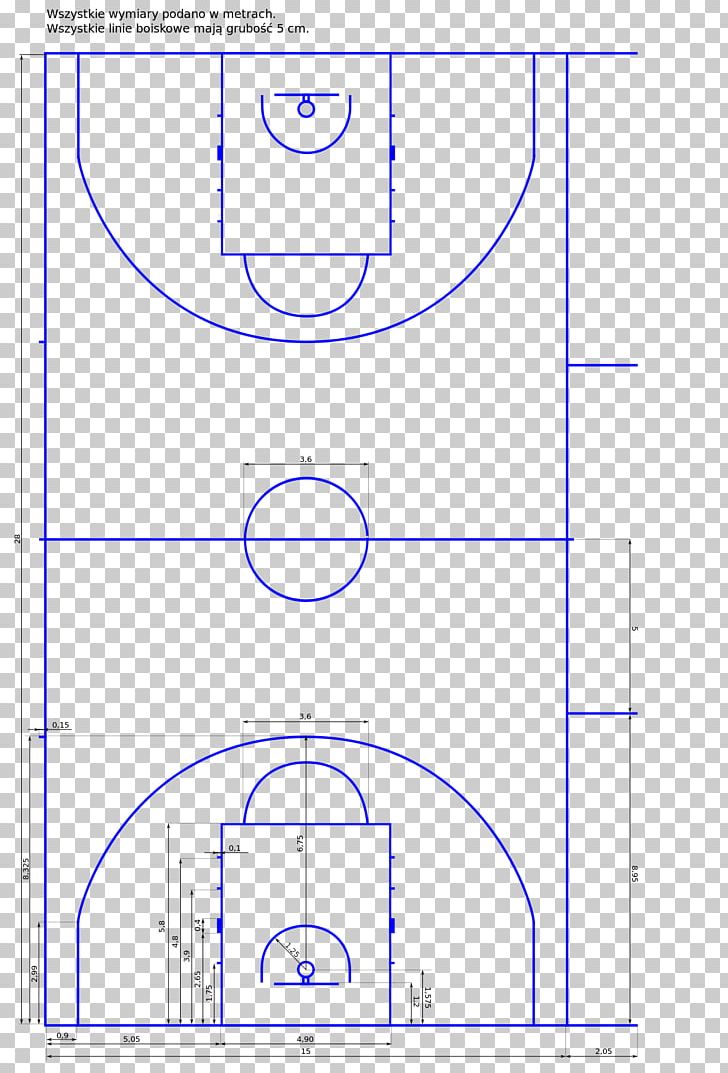 Basketball Court Oznaczenia Poziome Na Boisku Do Koszykówki Linia środkowa Boiska Koło środkowe PNG, Clipart, Angle, Area, Basketball, Basketball Court, Circle Free PNG Download