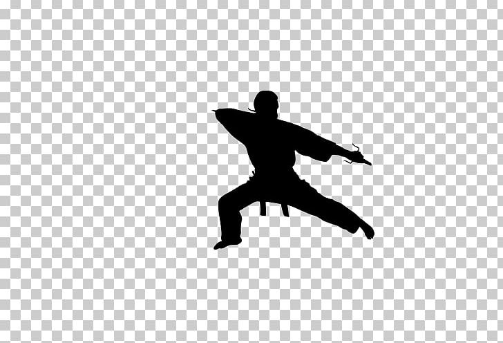 Martial Arts Kung Fu Silhouette PNG, Clipart, Angle, Black, Black And White, Boxing, Boxing Fight Free PNG Download