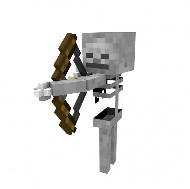 Minecraft Magic: The Gathering Skeleton Mob PNG, Clipart, Angle, Bone, Bow And Arrow, Clip Art, Enderman Free PNG Download