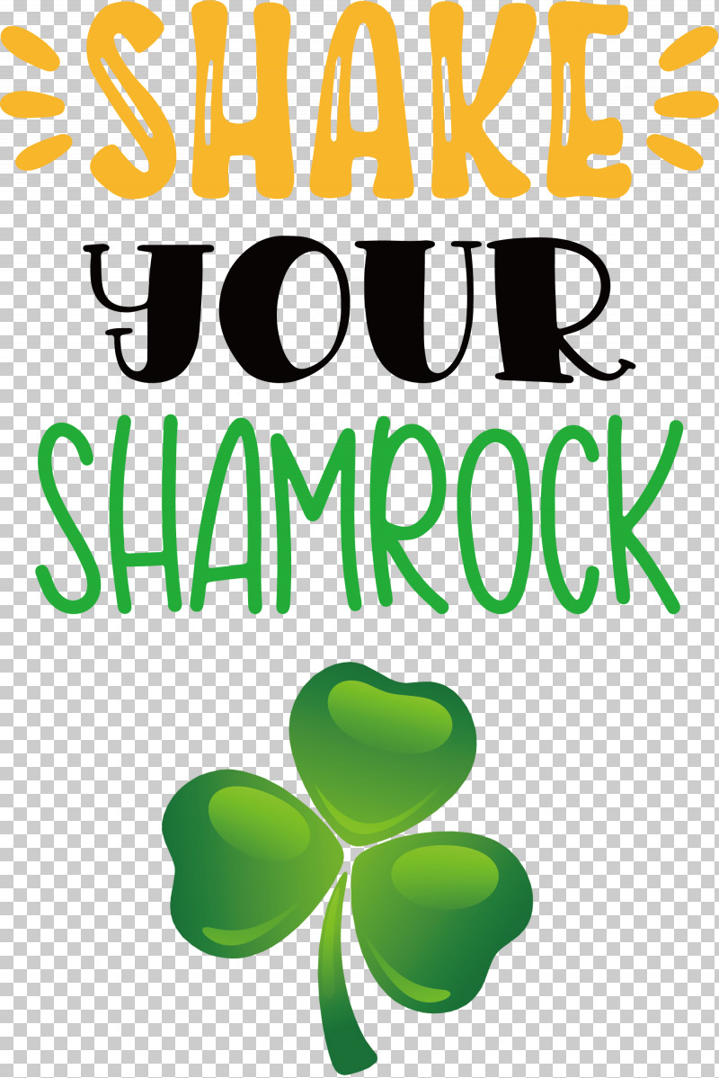 Shake Your Shamrock St Patricks Day Saint Patrick PNG, Clipart, Green, Leaf, Line, Logo, M Free PNG Download
