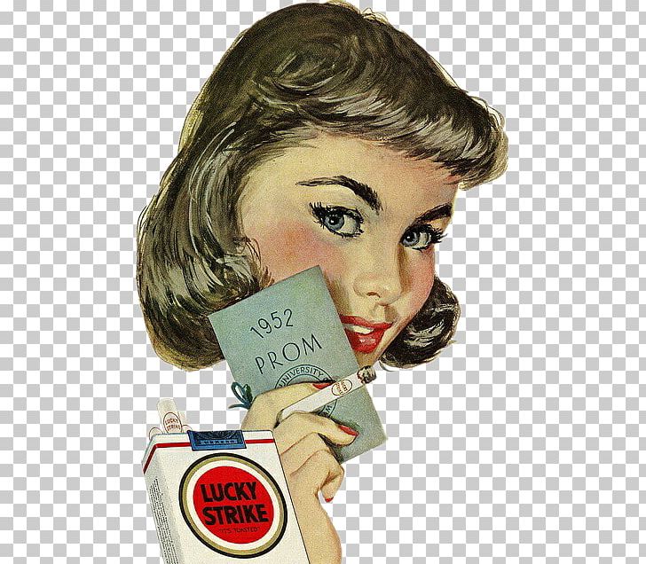 1950s Lucky Strike Advertising Cigarette Vintage Clothing PNG, Clipart, Brown Hair, Business Woman, Cheek, Chin, Cigar Free PNG Download
