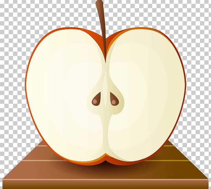 apple slice clipart
